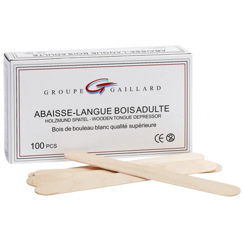 Abaisse langue en bois pour adultes 210 abaisse langue pour adultes
