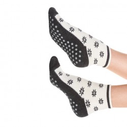 Chaussons chaussettes antidérapants pour Femmes - Cadeau Senior